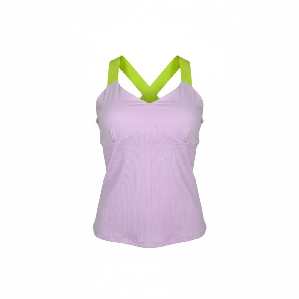 Original Penguin Pink Athletic Tank Top/Cami Size M NWT Neon Green Cross-Back